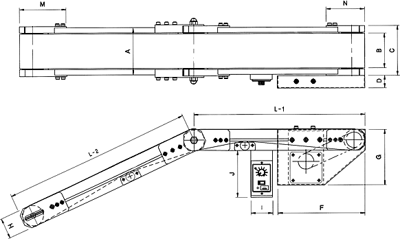 Incline Conveyor 외형도